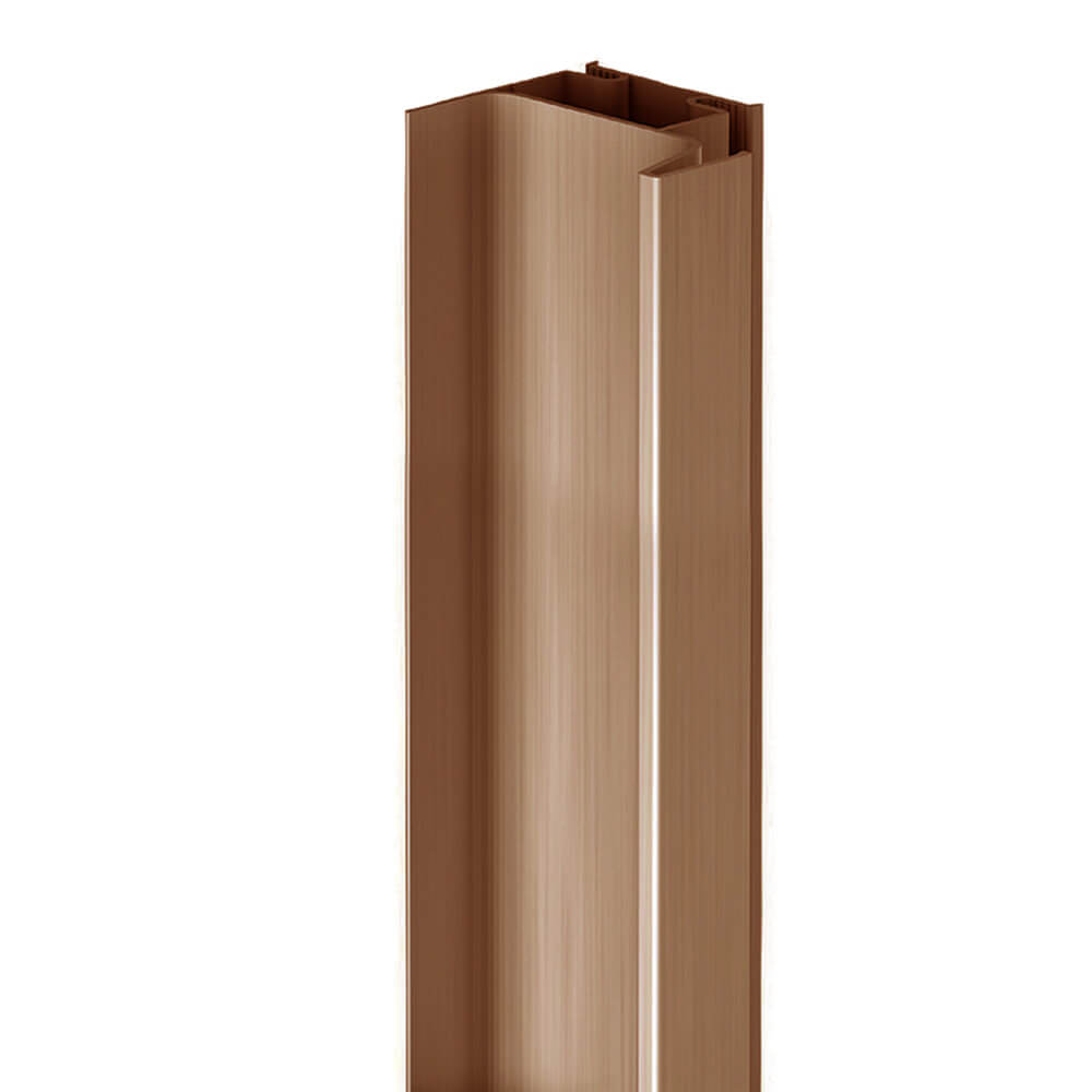Gola Stock - Vertical Profile - True Handleless Gola Rail - Single Opening - Brushed Copper - Qty 10 (Bulk)