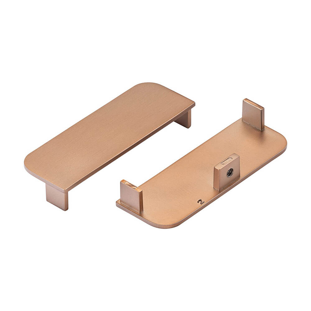Gola Stock - Mid Profile End Plate for True Handleless - Brushed Copper - Qty 20