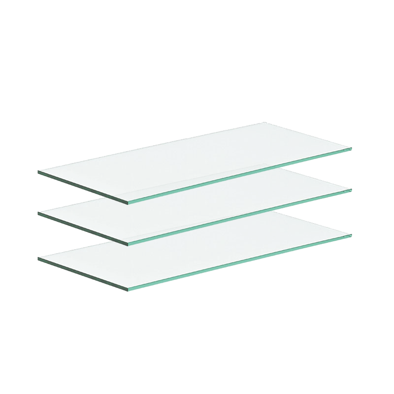 BK Stock - 3 x Glass Shelves for Wall Units