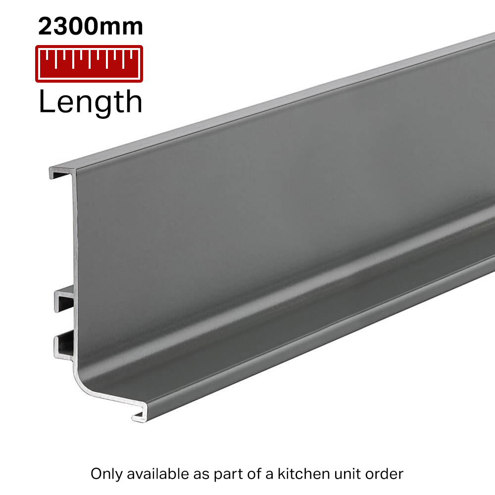 Top Profile for True Handleless - 2300mm Length - Anthracite